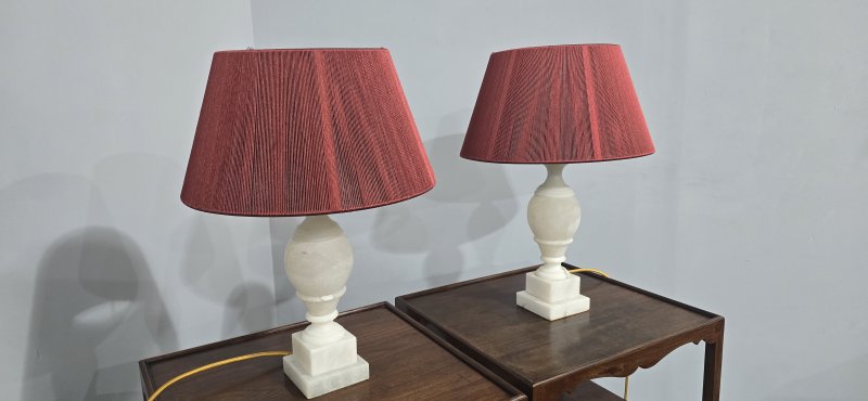 Super Pair Marble Table Lamps - Image 4