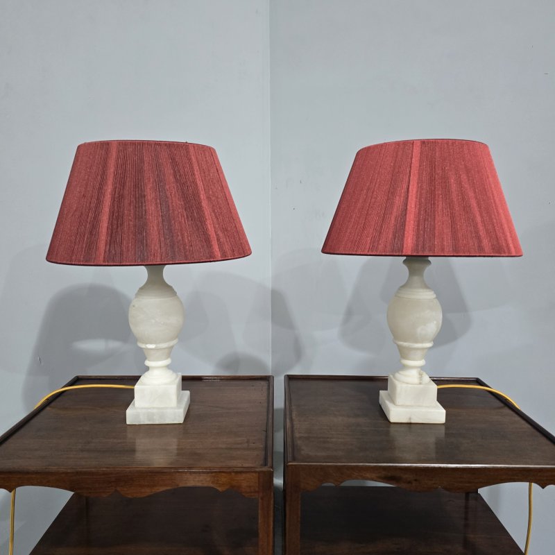 Super Pair Marble Table Lamps - Image 2