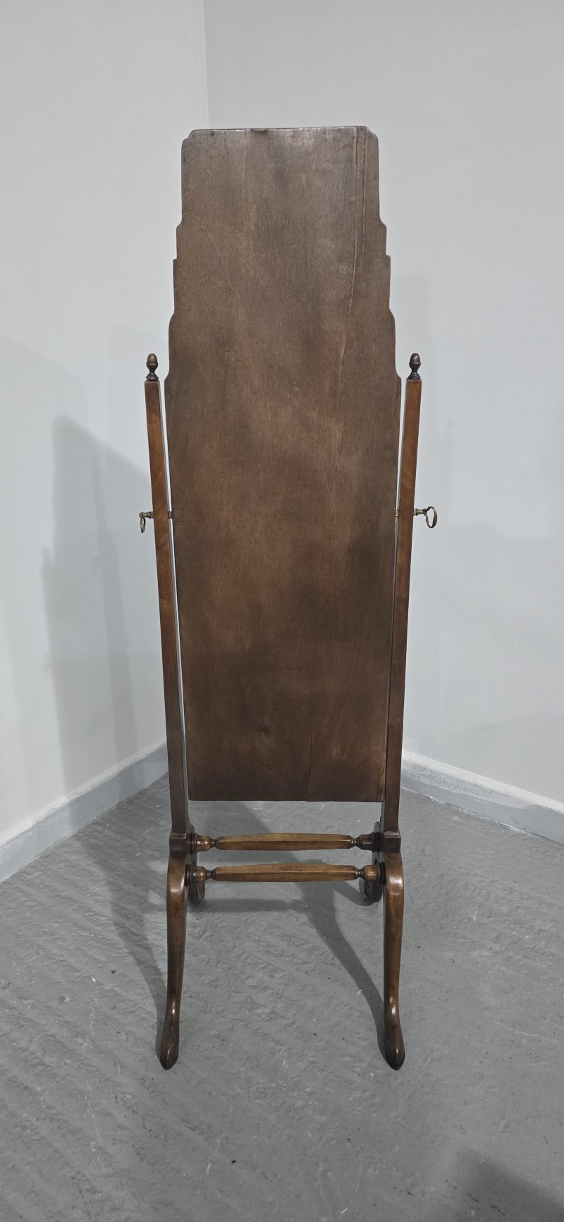 Queen Anne  Walnut Cheval Mirror - Image 3