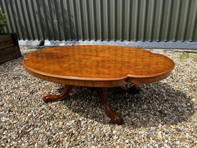 A Fine Quality Victorian Period Burr Walnut Coffee Table - Image 2