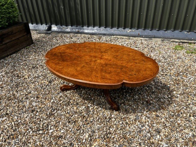 A Fine Quality Victorian Period Burr Walnut Coffee Table - Image 3
