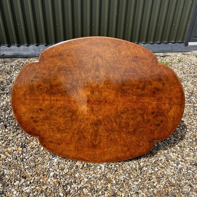A Fine Quality Victorian Period Burr Walnut Coffee Table - Image 9