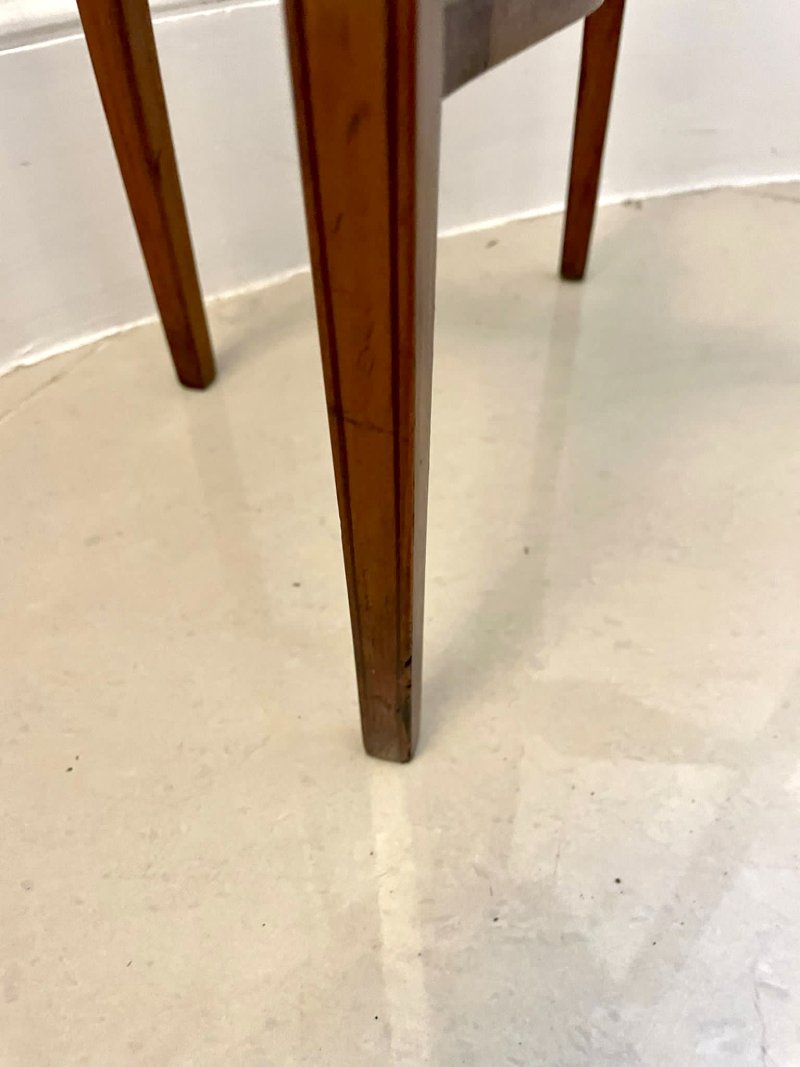 Antique Victorian Quality Satinwood Hand Painted Lamp/Side Table - Image 17
