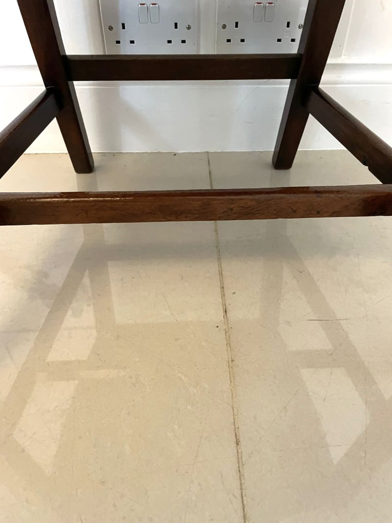 Fine Set of 8 Antique George III Mahogany Dining Chairs - Image 9