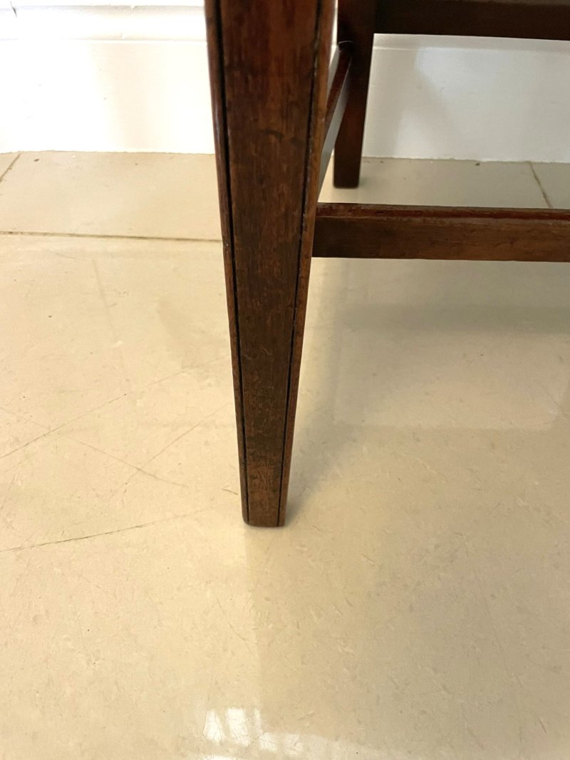 Fine Set of 8 Antique George III Mahogany Dining Chairs - Image 13