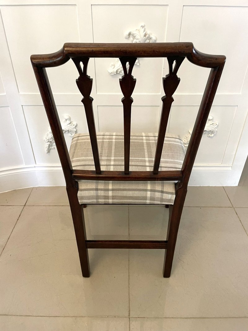 Fine Set of 8 Antique George III Mahogany Dining Chairs - Image 12