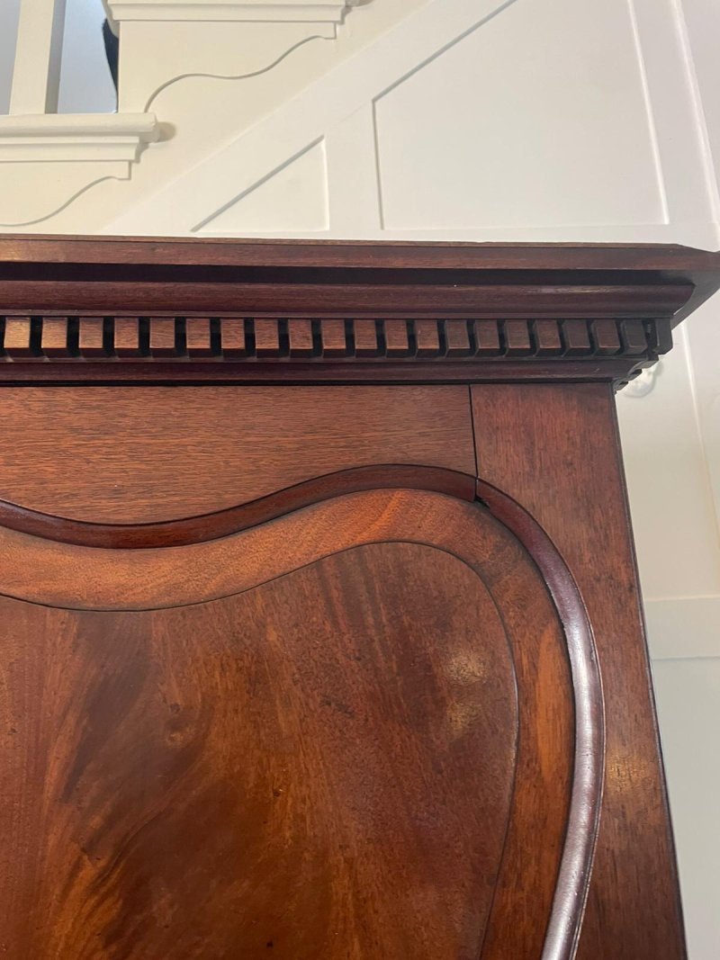 Outstanding Quality Antique George II Figured Mahogany Bureau Bookcase - Image 13