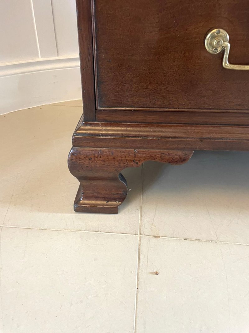 Outstanding Quality Antique George II Figured Mahogany Bureau Bookcase - Image 24