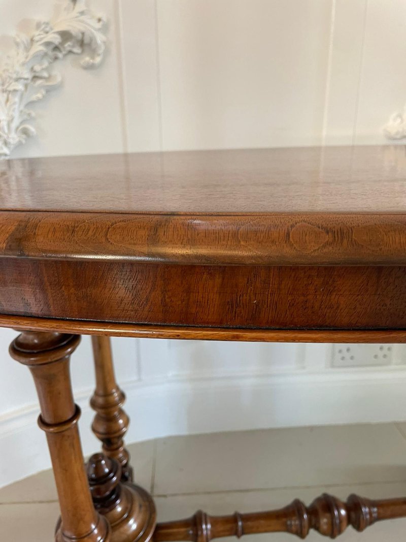 Antique 19th Century Victorian Oval Walnut Centre Table - Image 11