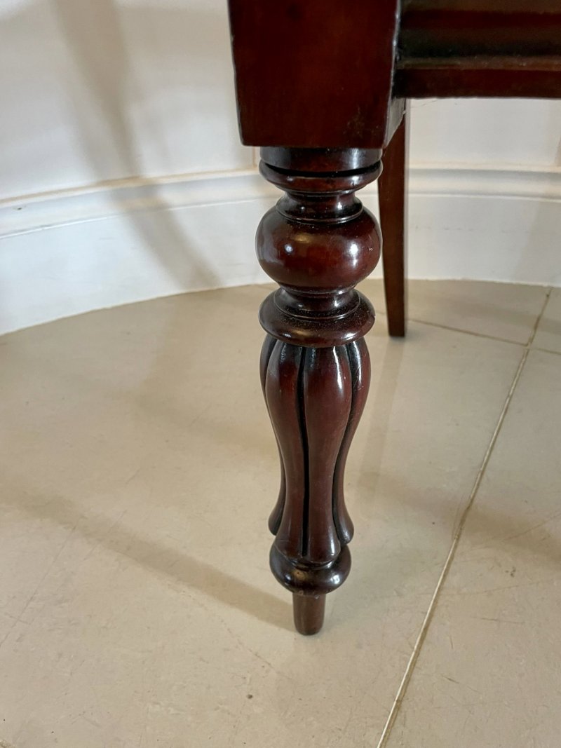Fine Quality Set of 4 Antique William IV Carved Rosewood Dining Chairs - Image 11