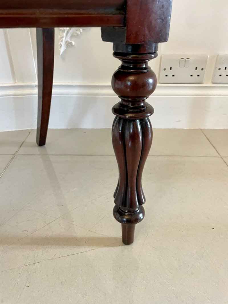 Fine Quality Set of 4 Antique William IV Carved Rosewood Dining Chairs - Image 12
