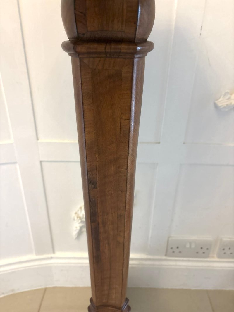 Antique Pair of Dutch Walnut and Kingwood Pedestal Torcheres - Image 13