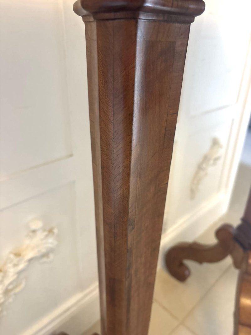 Antique Pair of Dutch Walnut and Kingwood Pedestal Torcheres - Image 14