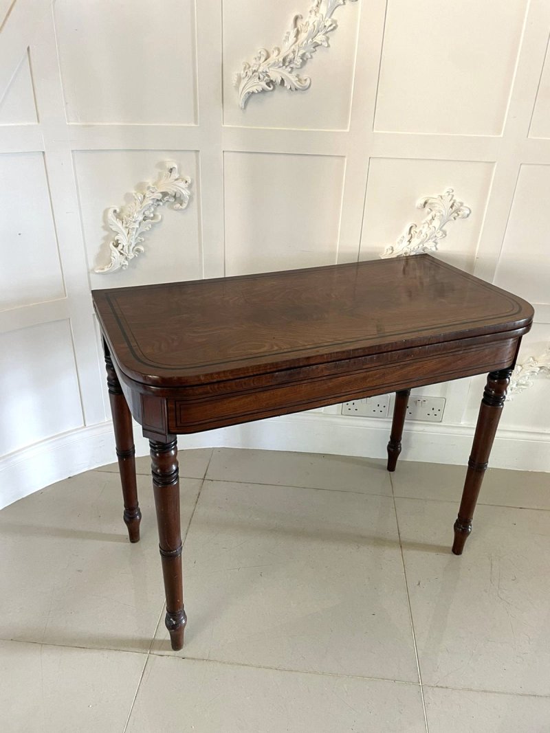 Antique George III Mahogany Card Table