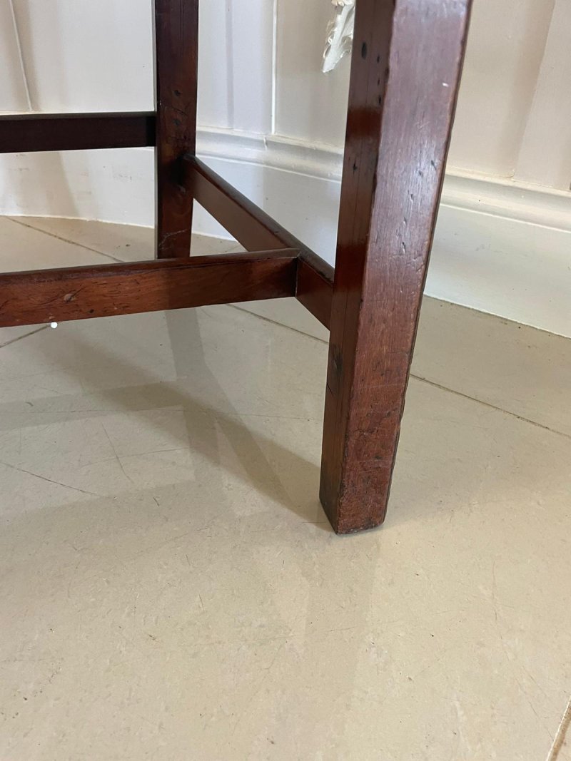 Antique George III Carved Mahogany Elbow/Desk Chair - Image 17
