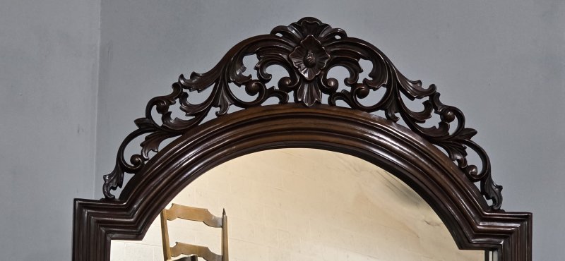 Superb French Mahogany Cheval Mirror - Image 3