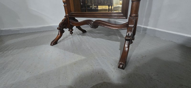 Superb French Mahogany Cheval Mirror - Image 13