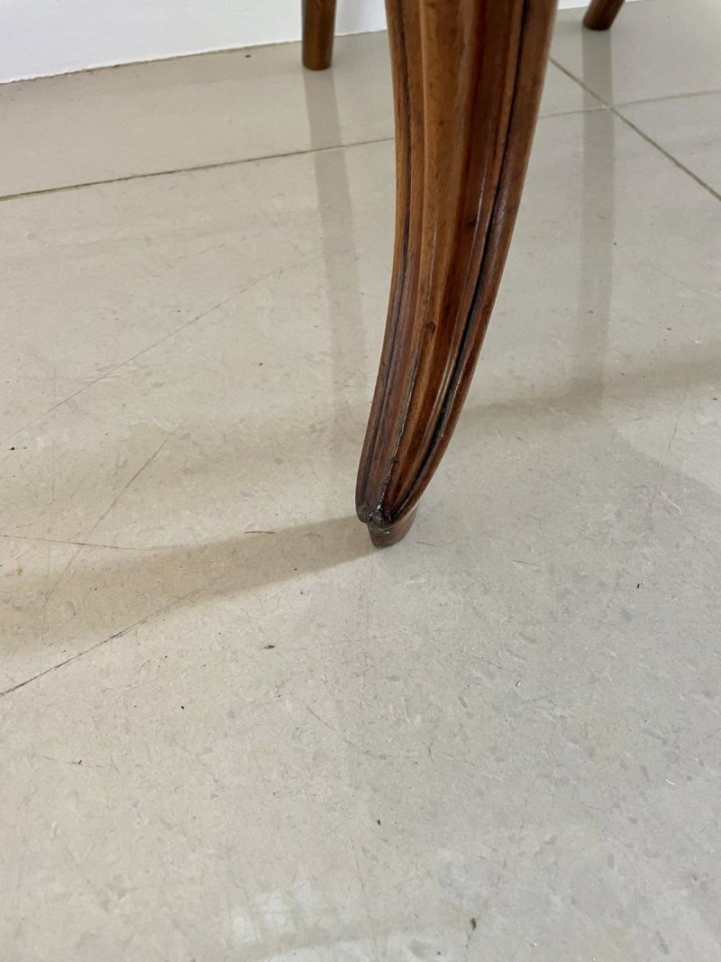 Pair of Antique Victorian Quality Carved Walnut Side Chairs - Image 12