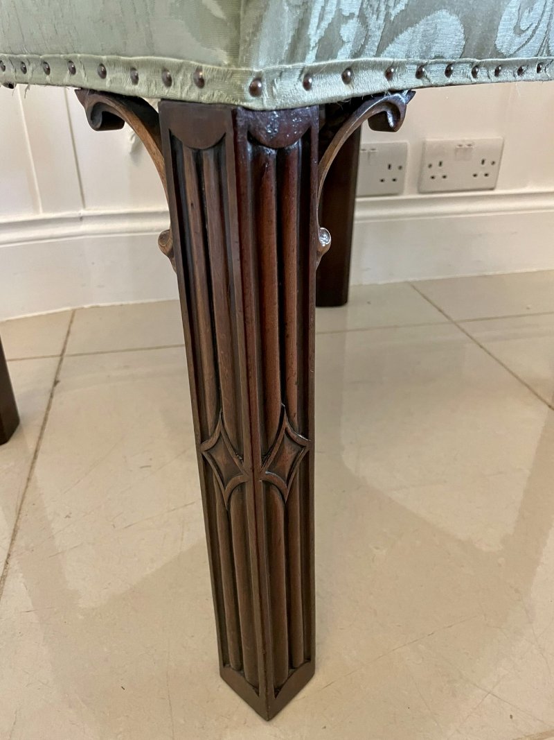 Antique Victorian Quality Mahogany Stool - Image 3