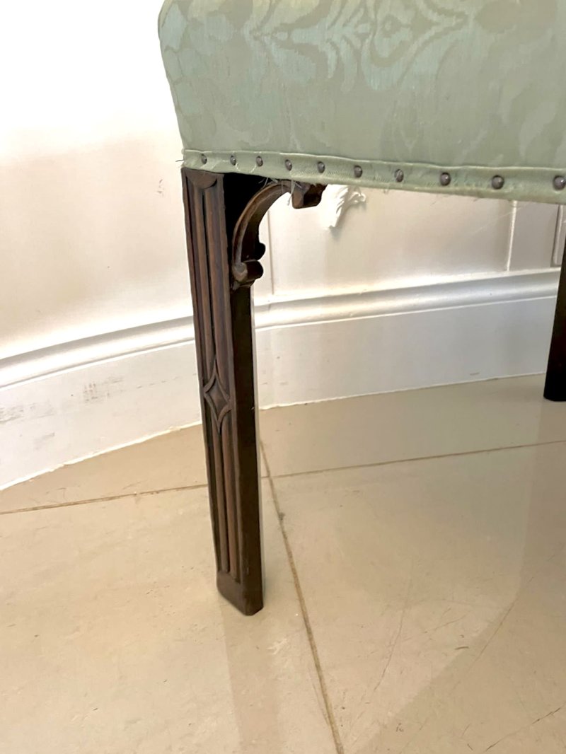 Antique Victorian Quality Mahogany Stool - Image 6
