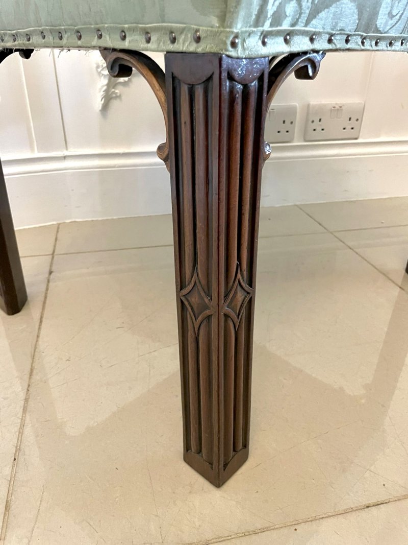 Antique Victorian Quality Mahogany Stool - Image 7