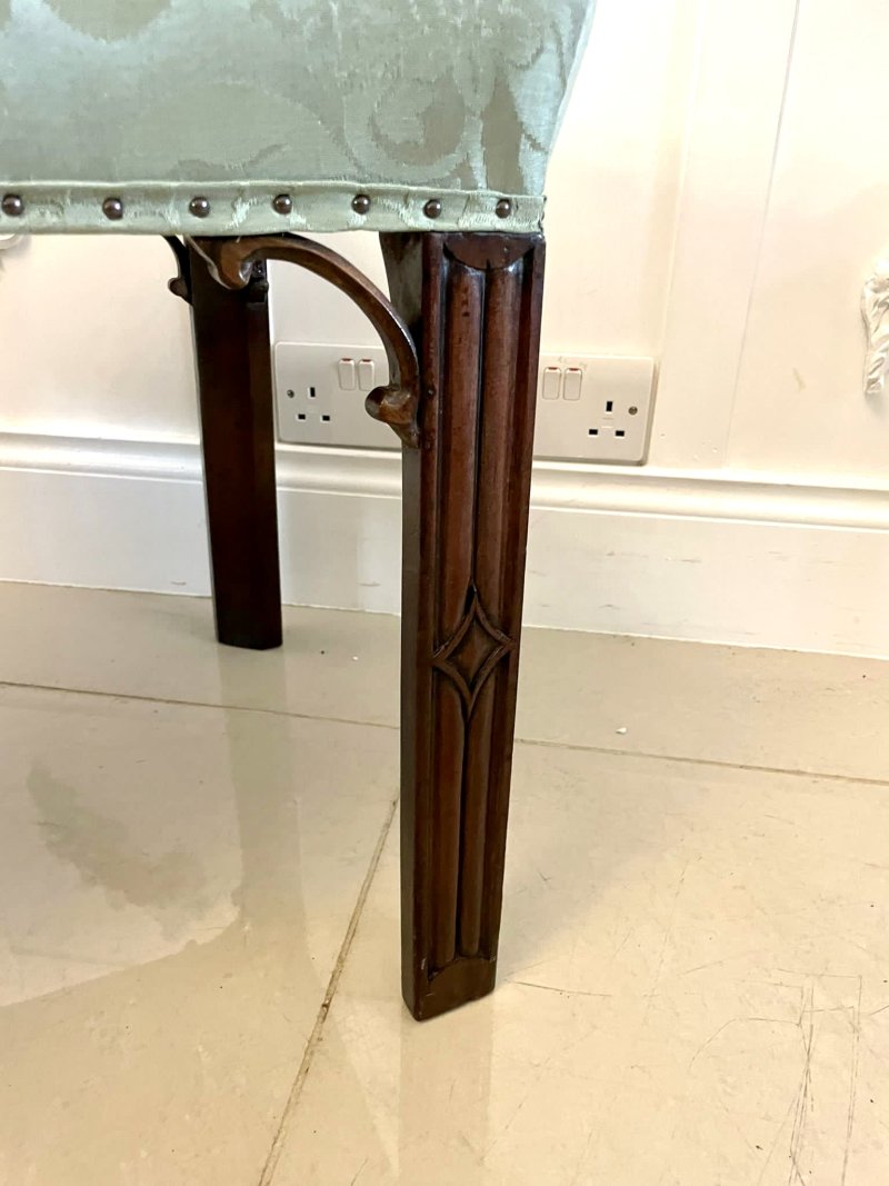 Antique Victorian Quality Mahogany Stool - Image 4
