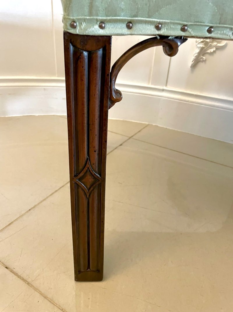 Antique Victorian Quality Mahogany Stool - Image 8