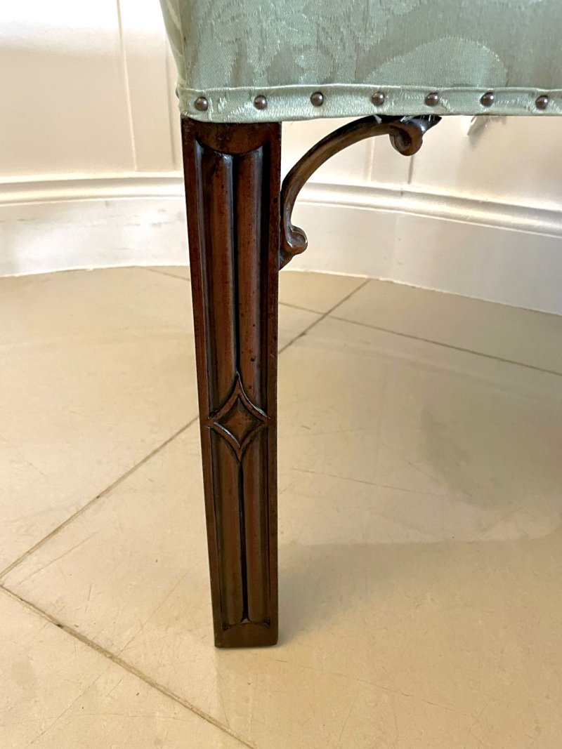 Antique Victorian Quality Mahogany Stool - Image 5