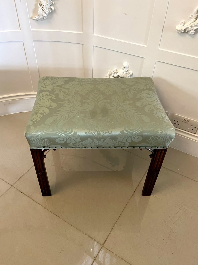 Antique Victorian Quality Mahogany Stool - Image 2