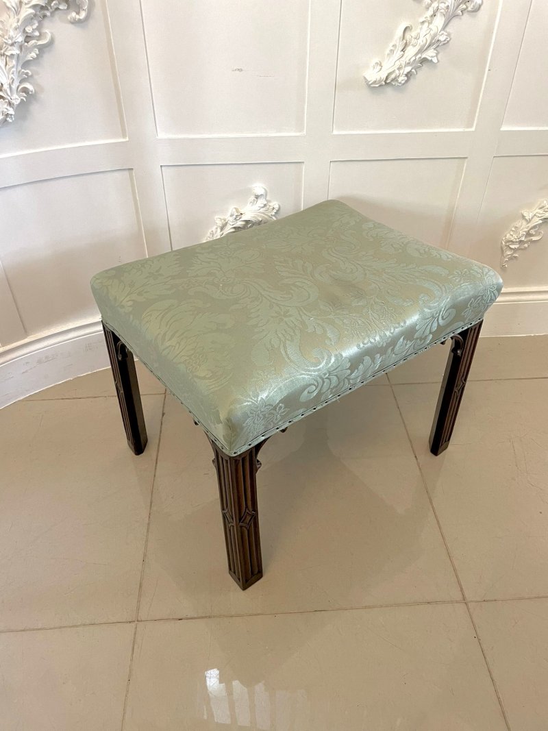 Antique Victorian Quality Mahogany Stool