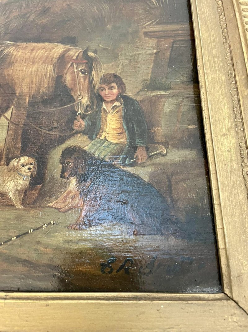 Antique Victorian Quality Oil Painting by C R Breytle - Image 6