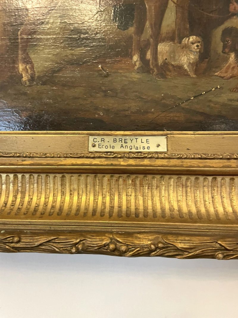 Antique Victorian Quality Oil Painting by C R Breytle - Image 11