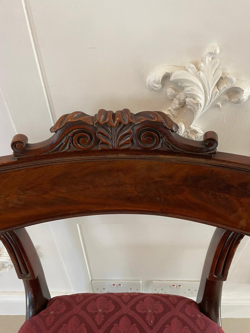Fine Set of 6 Antique Regency Quality Mahogany Library Chairs By Gillows - Image 11