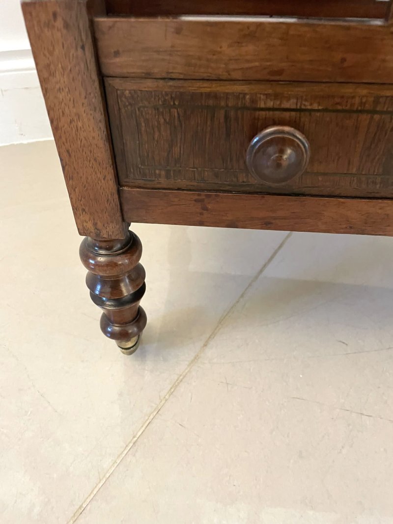 Antique George III Quality Mahogany Freestanding Canterbury - Image 11