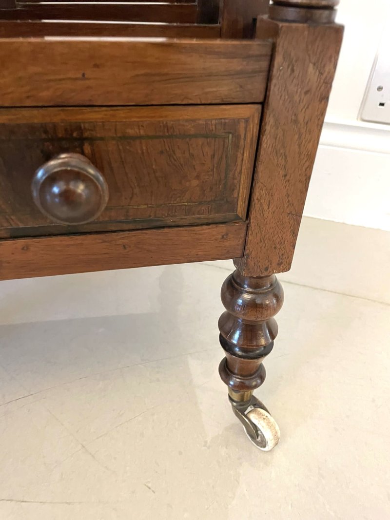 Antique George III Quality Mahogany Freestanding Canterbury - Image 10