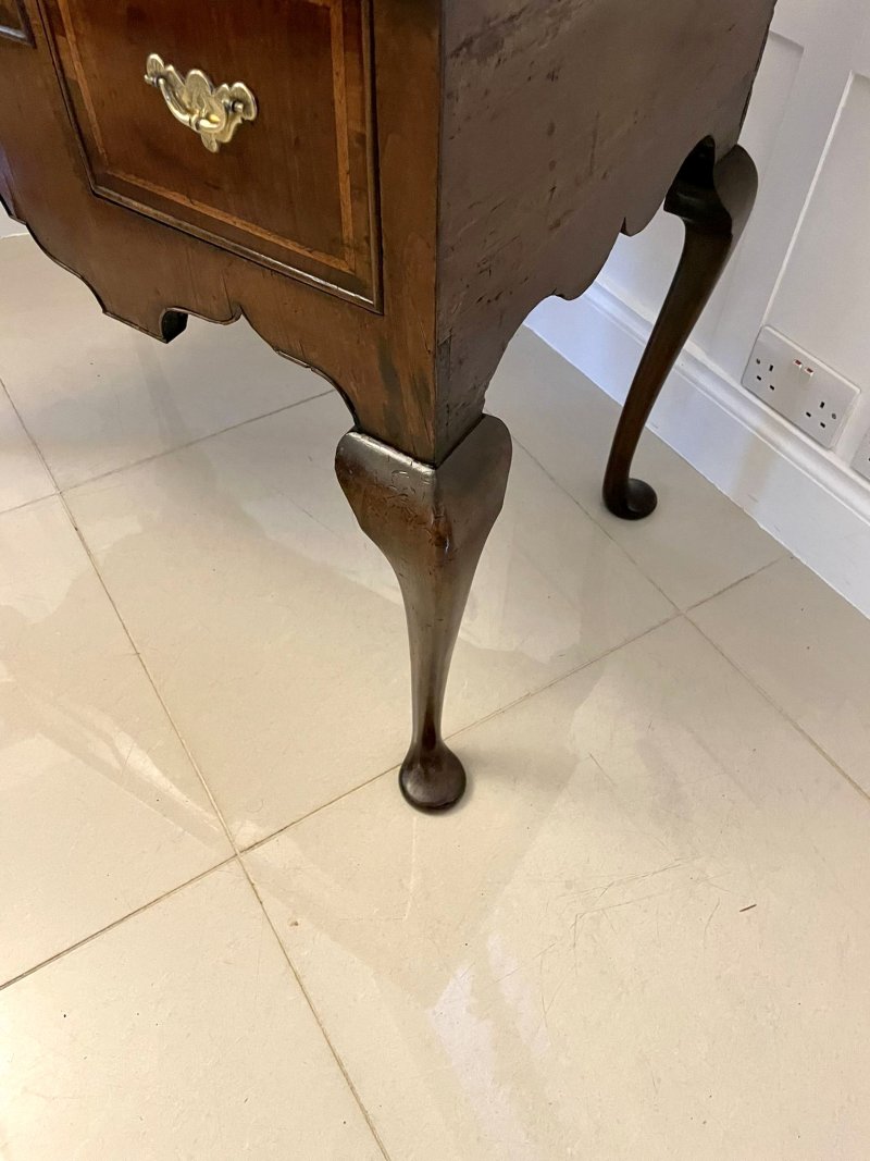 Large Antique Queen Anne Quality Walnut Lowboy - Image 12