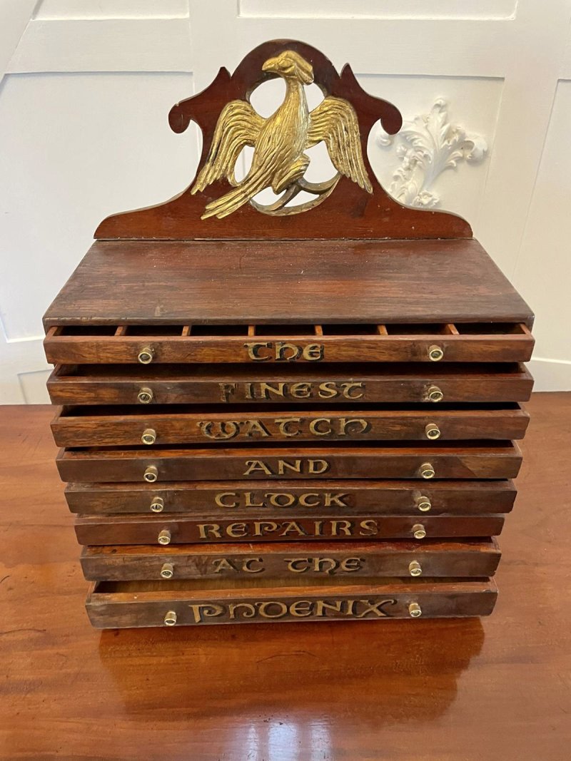 Unusual Antique Victorian Watch And Clock Repairer’s Chest - Image 2