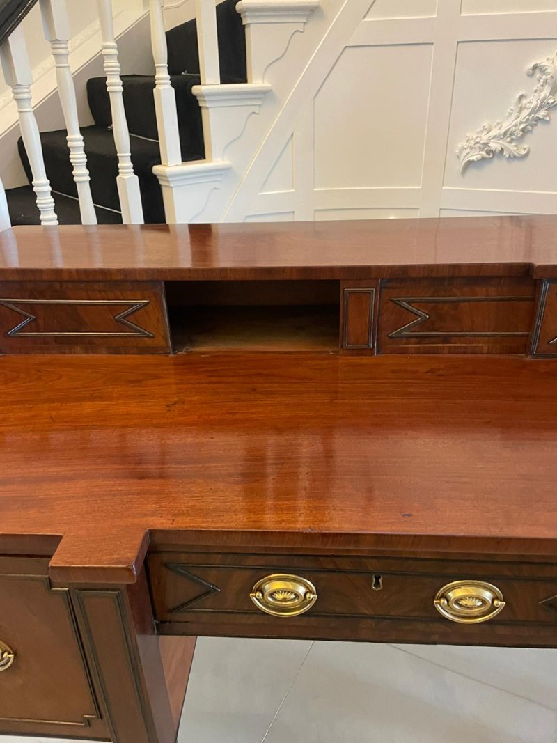 Superb Quality Large Antique George III Figured Mahogany Sideboard - Image 7