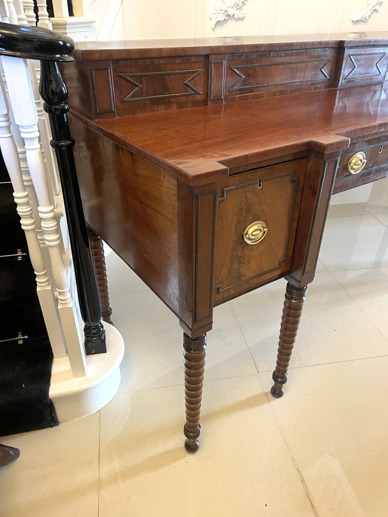 Superb Quality Large Antique George III Figured Mahogany Sideboard - Image 8