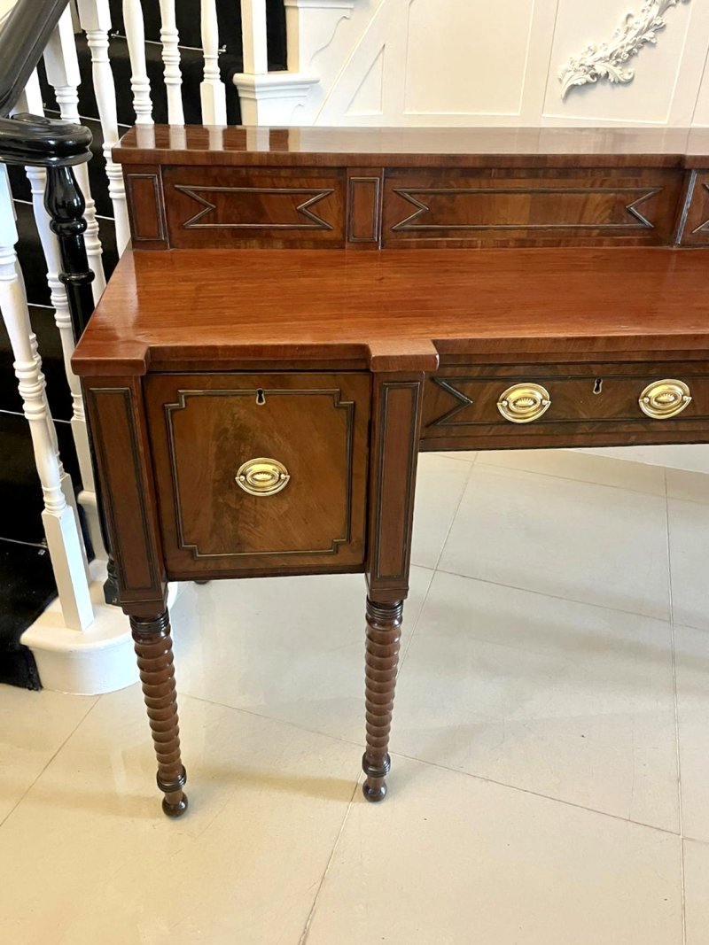 Superb Quality Large Antique George III Figured Mahogany Sideboard - Image 13