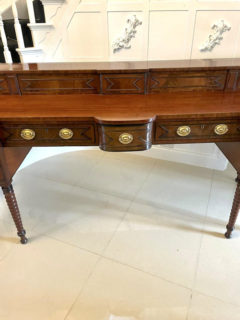 Superb Quality Large Antique George III Figured Mahogany Sideboard - Image 12
