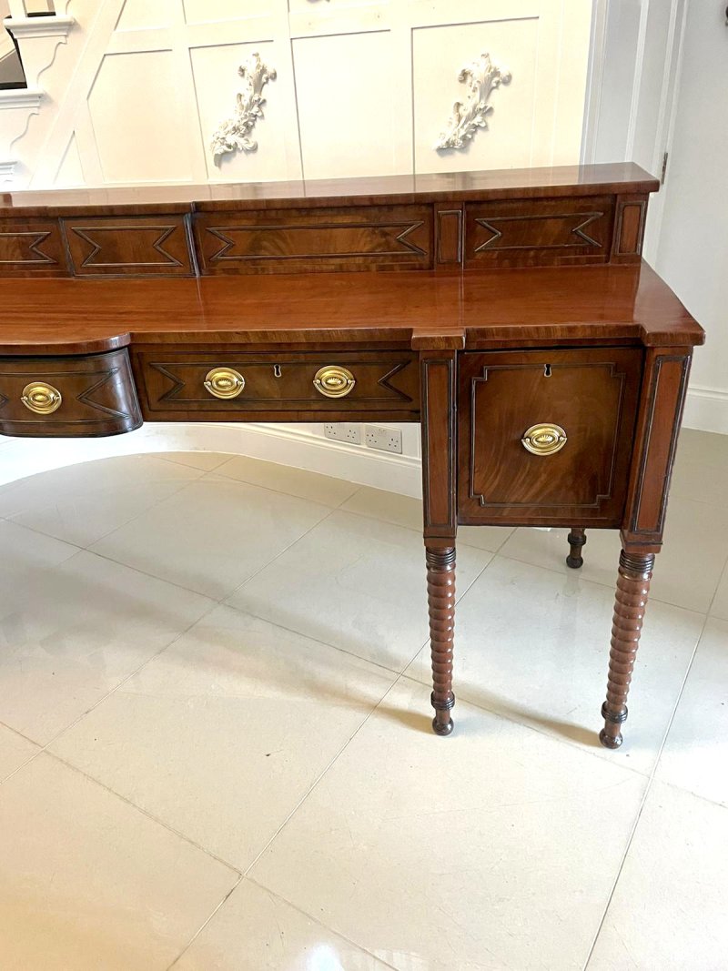 Superb Quality Large Antique George III Figured Mahogany Sideboard - Image 14