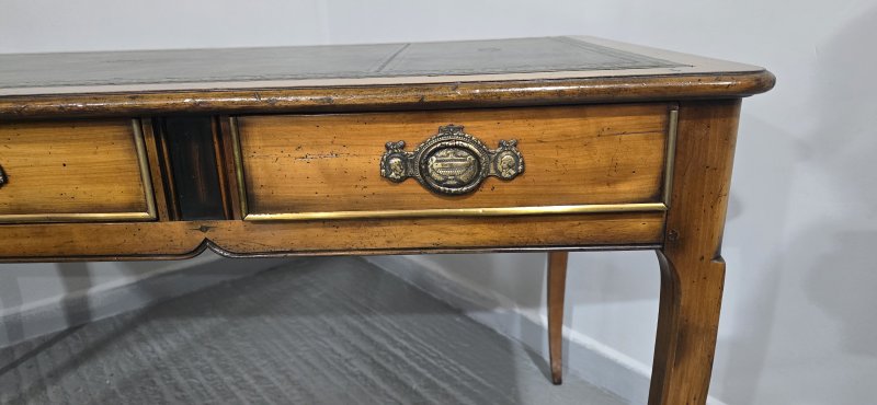 Super French Oak Partners Library Desk - Image 6