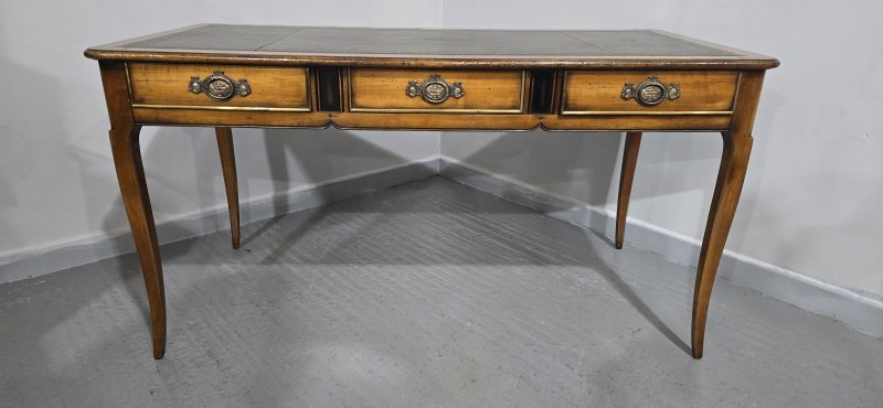 Super French Oak Partners Library Desk - Image 10