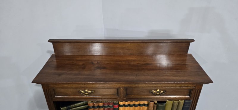 Top Quality Oak Open Adjustable Library Bookcase - Image 2