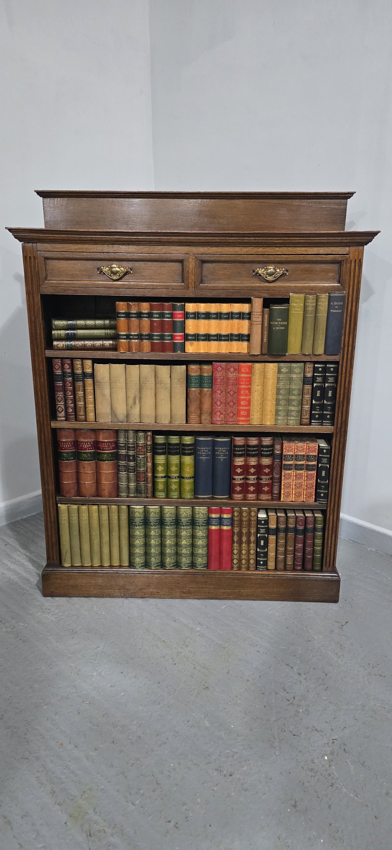 Top Quality Oak Open Adjustable Library Bookcase - Image 4