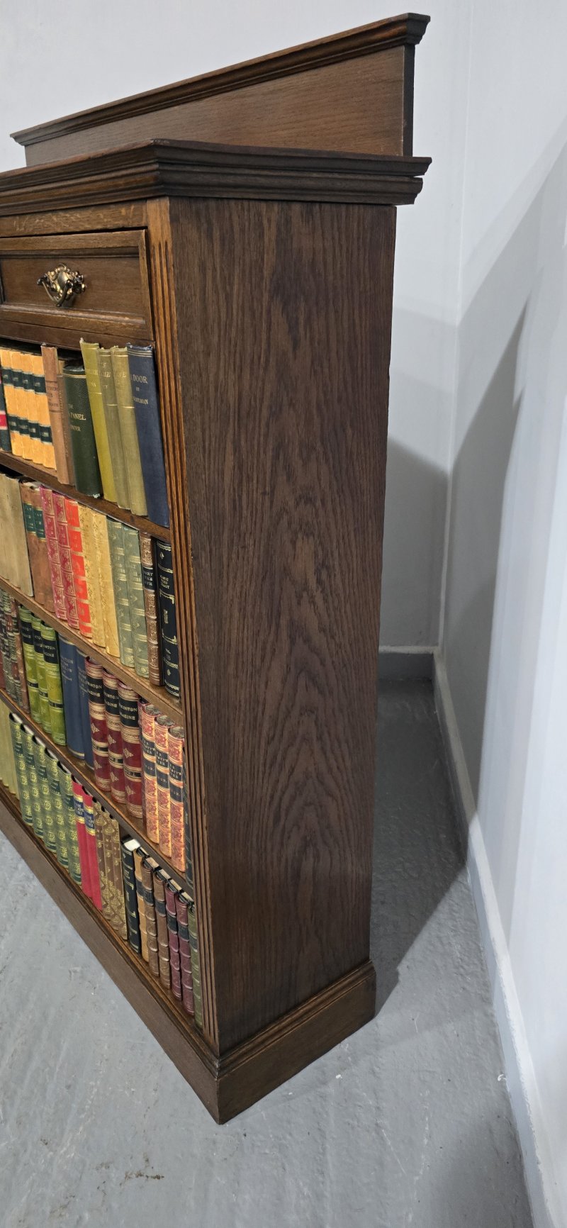 Top Quality Oak Open Adjustable Library Bookcase - Image 7