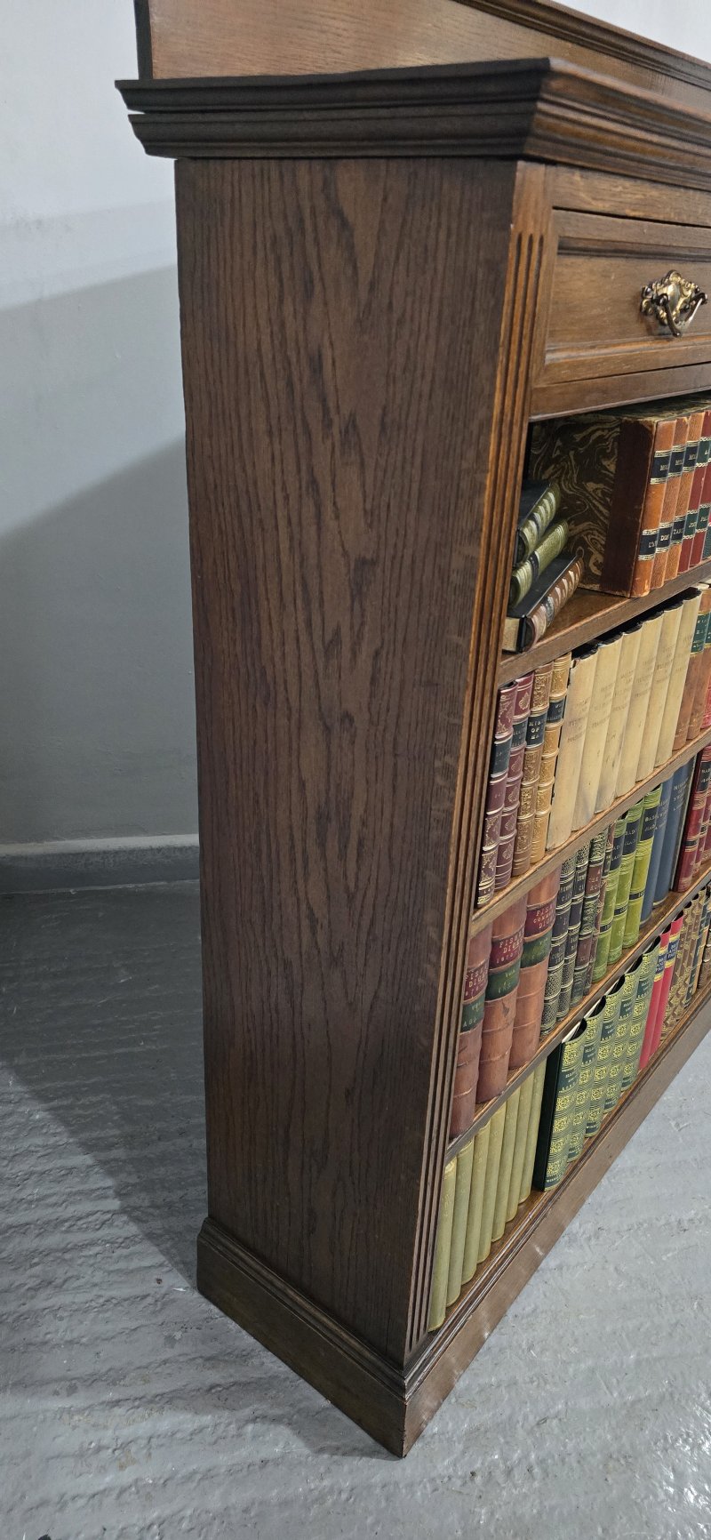 Top Quality Oak Open Adjustable Library Bookcase - Image 8