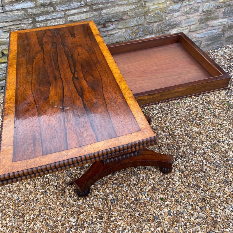 Regency rosewood tea table - Image 4