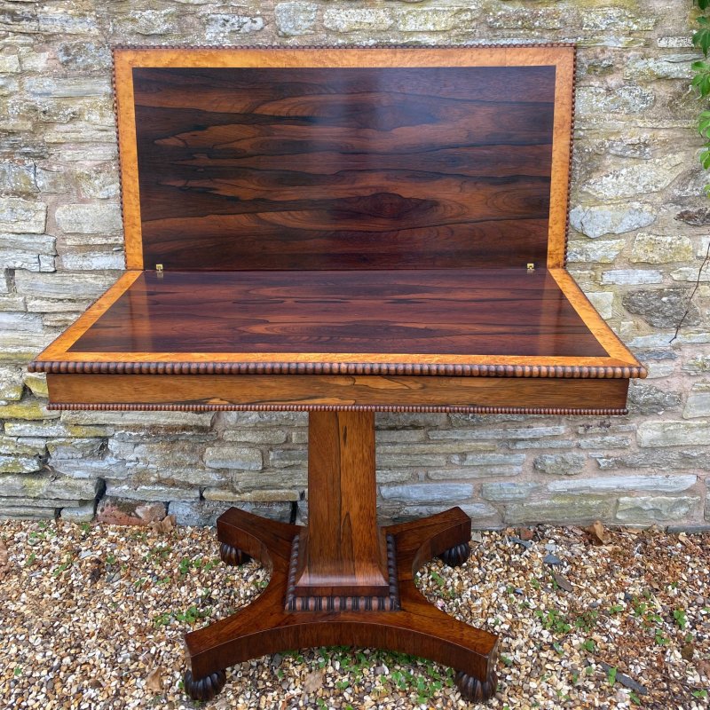 Regency rosewood tea table - Image 10